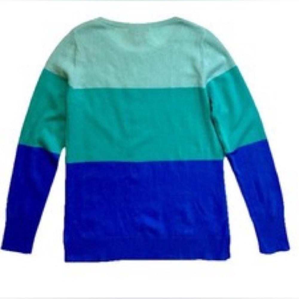 C&C California Colorblock 100% 2 ply Cashmere Sweater Sz Large